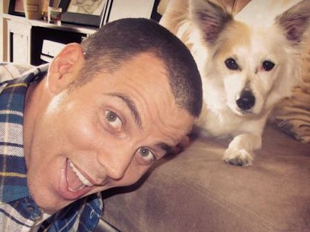 Steve O with dog Nov 2012