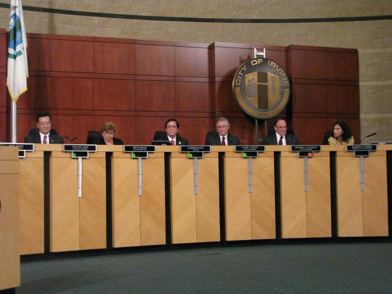 Irvine City Council vote