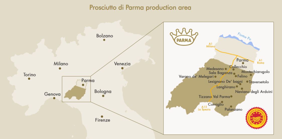 Parma Region Map